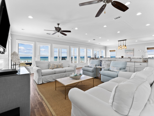 Six Bedroom Gulf Front Vacation Rental in Grayton Beach